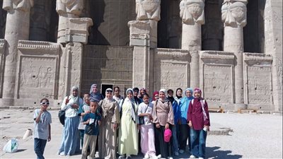 إدارة شباب نقادة تنظم رحلة ترفيهية لمعبد دندرة