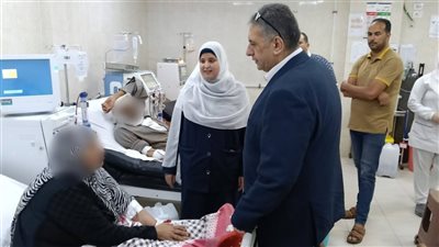 وكيل صحة كفرالشيخ يجري جولة لمتابعة وحدة الغسيل الكلوي بمستشفى مطوبس 
