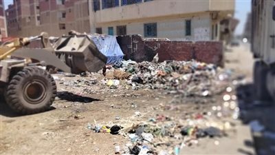 رفع 640 طن مخلفات وتراكمات بحي ثان طنطا