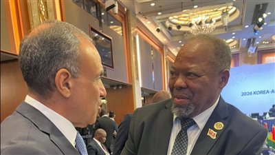 وزير الخارجية يلتقي وزير التخطيط الاقتصادي والتنمية بمملكة إسواتيني