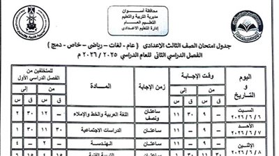 محافظ أسوان يتابع جاهزية 216 لجنة لإمتحانات الشهادة الإعدادية