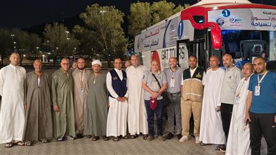  بدء أولى رحلات عودة حجاج الحج السياحي البري من الأراضي المقدسة بـ4 حافلات تقل 123 حاجاً