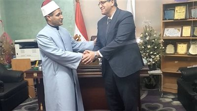 رئيس أزهر الغربية يستقبل مدير  الخدمات ورعاية الطلاب الجديد