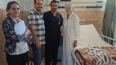 إنقاذ مريض مسن بمستشفى مغاغة المركزي بالمنيا