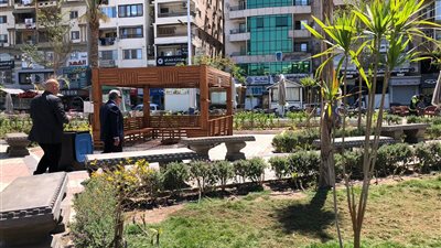 محافظ الدقهلية يتفقد حدائق حي شرق المنصورة