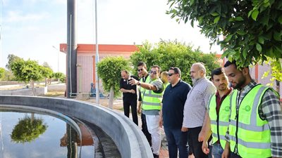 رئيس مياه البحيرة يتفقد محطة معالجة صرف صحي فزارة الحاصلة على شهادة TSM 