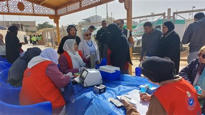 صحة الإسماعيلية تطلق قافلة علاجية مجانية بقرية أبو جازية