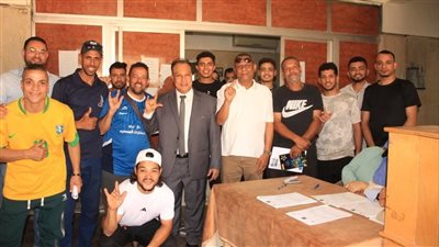 وكيل  الشباب  يشهد تتفيذ الكشف الطبي والكود الطبي للرياضيين بالفيوم