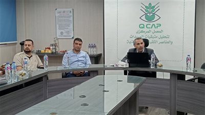 وفد الصناعات الغذائية يتفقد المعمل المركزي لمتبقيات المبيدات ببنها
