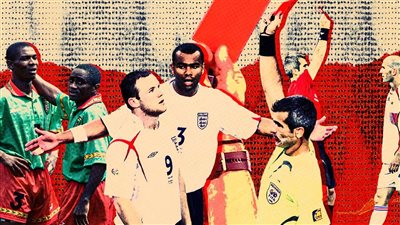 الاكثر حصولا على الكارت الأحمر في تاريخ كأس العالم 