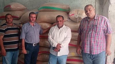 ضبط 3 أطنان قمح مخلوط بذرة مجروشة وطن محسن زراعي مجهول المصدر بالبحيرة