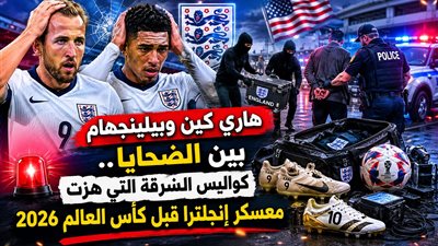 هاري كين وبيلينجهام بين الضحايا..كواليس السرقة التي هزّت معسكر إنجلترا قبل كأس العالم 2026