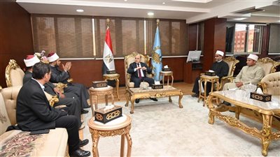 محافظ الغربية يستقبل القافلة الدعوية لمجمع البحوث الإسلامية