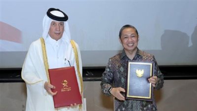 توقيع مذكرة تفاهم لإقامة مشاورات سياسية بين قطر وإندونيسيا