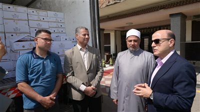 استلام 4 أطنان  لحوم صكوك الإطعام لتوزيعها على المستحقين بالغربية 