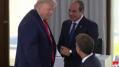 لقاء الرئيس السيسي وترامب وماكرون    