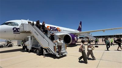 إيركايرو تستقبل أولى رحلاتها المباشرة من يريفان إلى العلمين الجديدة