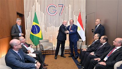 السيسي يلتقي رئيس البرازيل على هامش مشاركته في قمة مجموعة السبع بمدينة إيفيان