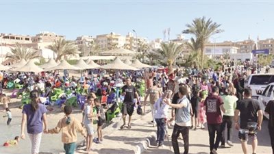 الغردقة تستعد لاستقبال عشر آلاف مواطن يوميًا خلال الإجازة 