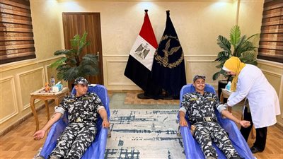 مديرية أمن الفيوم تنظم حملة للتبرع بالدم 