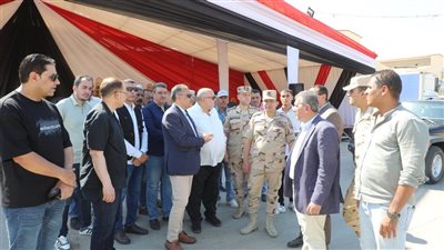 محافظ الشرقية يتابع جاهزية أرض المحلج لاصطفاف معدات تدريب «صقر 169»
