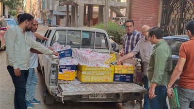 ضبط ربع طن فراخ غير صالحة للاستهلاك الآدمي خلال حملة مكبرة بالمنوفية