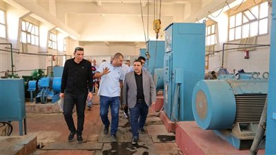 رئيس مياه البحيرة يتفقد محطة مياه شبراخيت