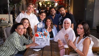 يسرا وماجد المصري ودرة في كواليس فيلم «الست لما»