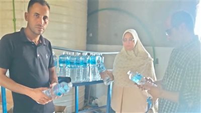 مصادرة 5200 زجاجة مياه مغشوشة في حملة تموينية بالعياط