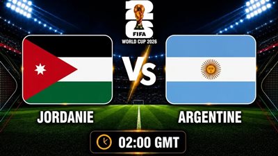  يلا شوت.. بث مباشر شاهد مباراة الأردن والأرجنتين في كأس العالم 2026