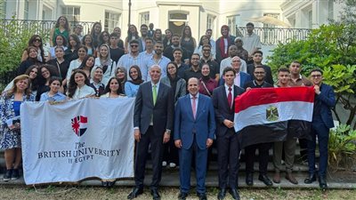 رئيس الجامعة البريطانية يلتقي سفير مصر بالمملكة المتحدة 