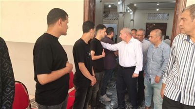 تعليم الشرقية في منزل أسرة جنة هاني لتقديم واجب العزاء