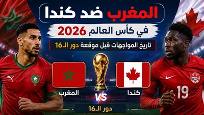 المغرب ضد كندا في كأس العالم 2026..تاريخ المواجهات قبل موقعة دور الـ16