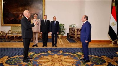 الرئيس السيسي يشهد مراسم أداء المستشار عبد الناصر أبو العزم اليمين القانونية رئيساً لهيئة قضايا الدولة