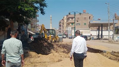 الإنتهاء من إصلاح خط مياه الشرب الرئيسي بالمنوفية وإعادة الحركة لطبيعتها