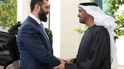 محمد بن زايد وأحمد الشرع يبحثان تعزيز التعاون ودفع الشراكة في الاستثمار