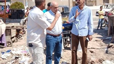 رفع الإشغالات وإزالة العوائق بشوارع مدينة طامية بالفيوم 