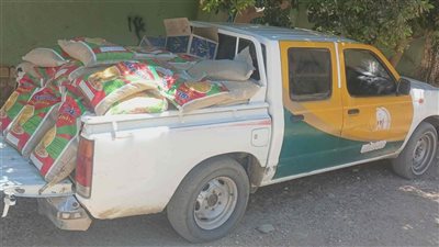ضبط 550 كيلو مكرونة مجهولة المصدر قبل بيعها بالفيوم 