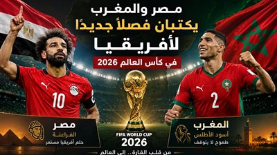 مصر والمغرب يكتبان تاريخًا لأفريقيا في كأس العالم 2026