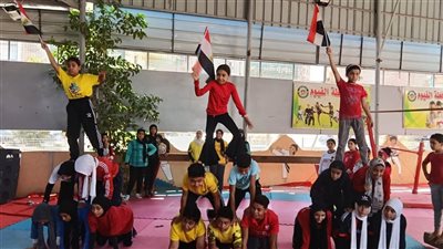 طلائع العروض الرياضية يشاركون في احتفالات ذكرى ثورة 30 يونيو بنادي الفيوم 