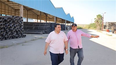 رئيس مياه البحيرة يتفقد مخازن أبو حمص