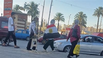 الجماهير تتوافد مبكرًا لمؤازرة الفراعنة أمام الأرجنتين