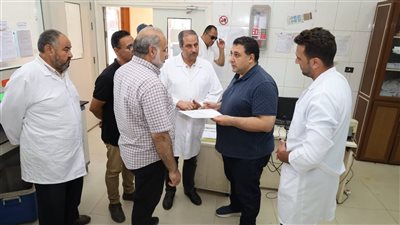 رئيس مياه البحيرة يتفقد المعمل المركزي للصرف الصحي