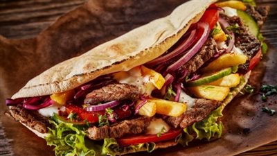 طريقة تحضير  ساندويش دونر كباب لحم