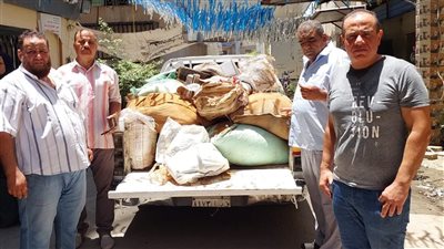 ضبط 2 طن نوى بلح وبسلة بمصنع بن بالفيوم 