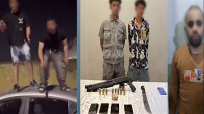 القبض على المتهم باستعرض بسلاح ناري أعلى سيارة بالقليوبية