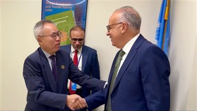 وزير الري يلتقي وكيل الأمين العام للأمم المتحدة للشؤون الاقتصادية والاجتماعية بنيويورك
