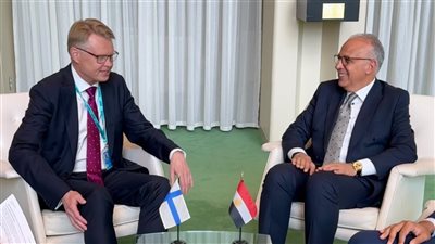 وزير الري يبحث مع وزير المناخ والبيئة الفنلندي تحضيرات مؤتمر الأمم المتحدة للمياه 2026