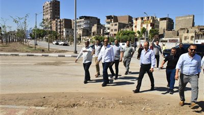 ‏محافظ أسيوط يتفقد أعمال تطوير ميدان القناطر بالوليدية 