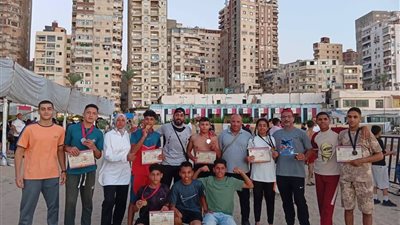 11 ميدالية لأبطال البحيرة في بطولة الجمهورية للمصارعة الشاطئية